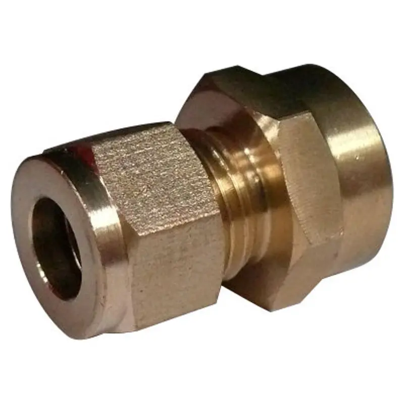 1/2" Copper To 3/8" Bsp Female Compression Gas Coupling – Leak-Resistant Fitting 1
