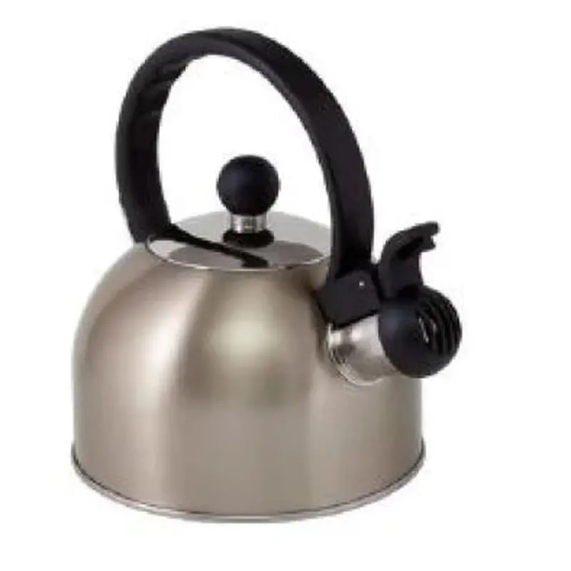 1-Litre Soft Gold Stainless Steel Whistling Kettle 1