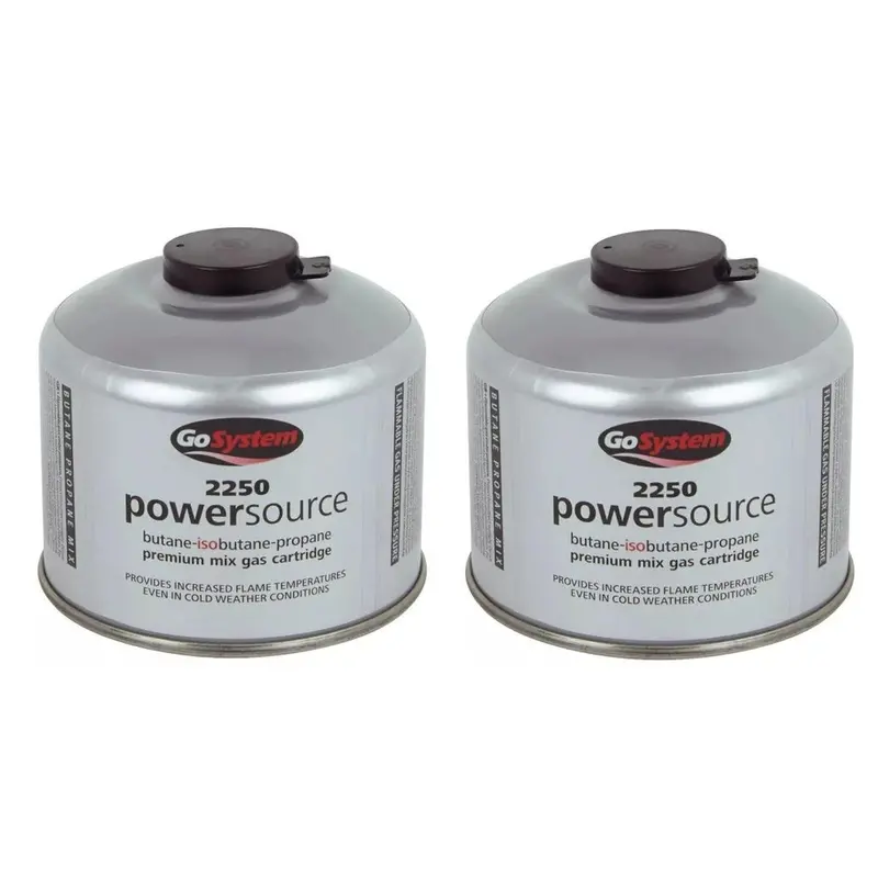 2-Pack Gosystem Powersource Threaded Butane-Propane Canister – 220G 1