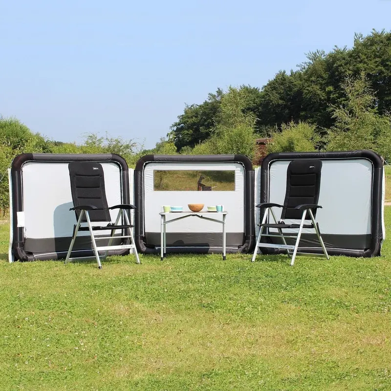 3-Panel Inflatable Oxygen Modular Windbreak – 490Cm × 130Cm – Outdoor Revolution 1