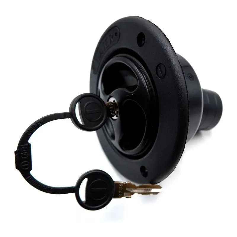 40Mm Black Water Inlet Hatch With Locking Filler Cap (78Mm) – Ideal For Caravans, Motorhomes & Boats 1