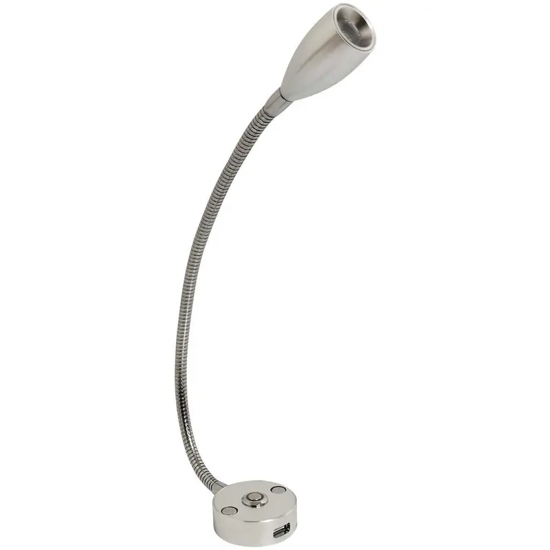 Aluminium Long-Neck Led Reading Light – Cool White, Touch-Dimmable 1
