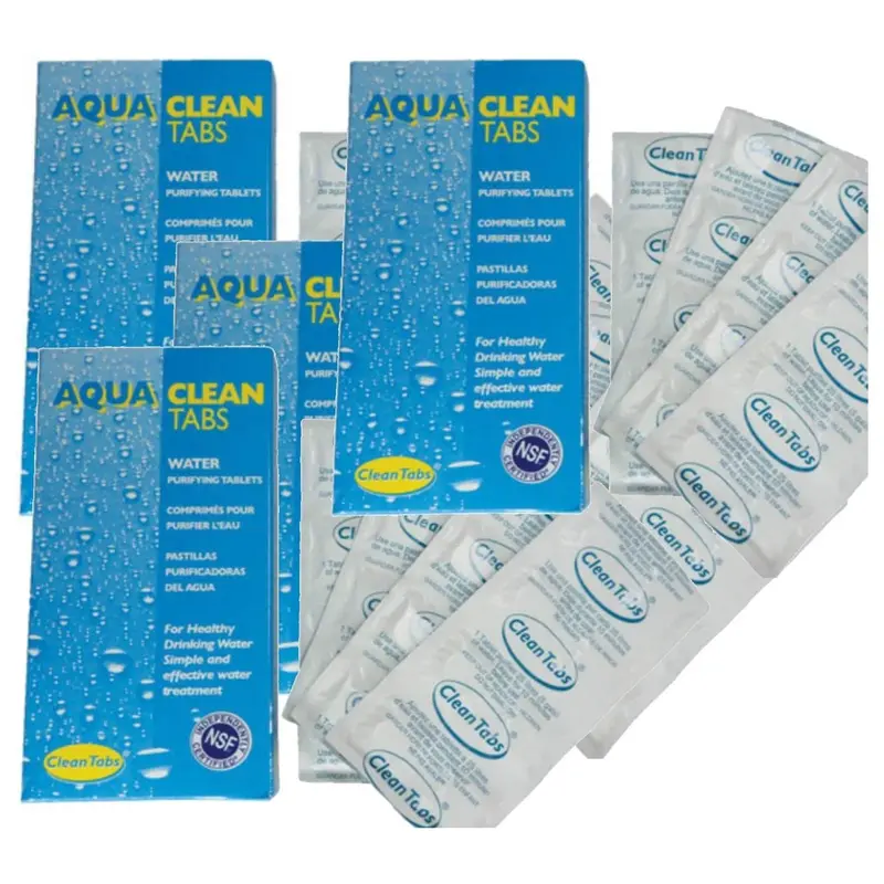 Aqua Clean Mini Water Purification Tablets – 2 X 80-Tablet Box 1
