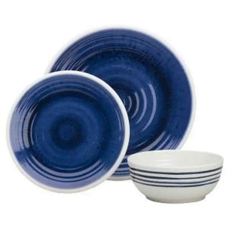 Azure Premium Plus 12-Piece Dinnerware Set – Modern Ceramic Tableware (Az0112) 1