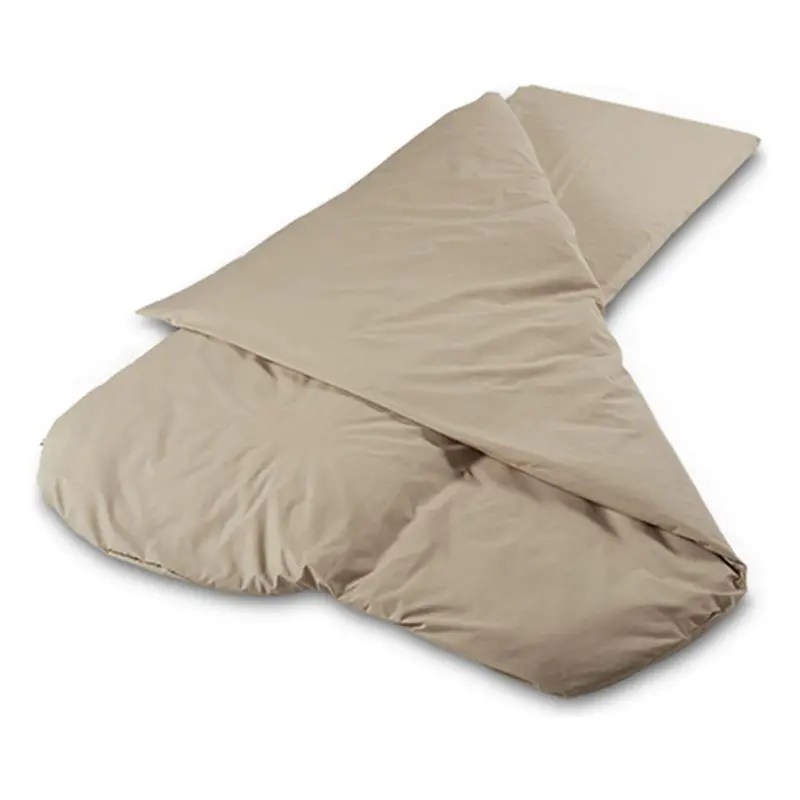 Cappuccino Duvalay Compact Sleeping Bag – 4.5 Tog Dual-Season Duvet & Topper Hybrid 1