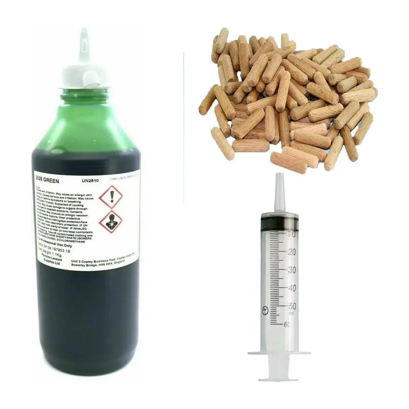Caravan Floor Delamination Repair Kit – One-Shot Poly Adhesive + 100 Dowels + Syringe 1