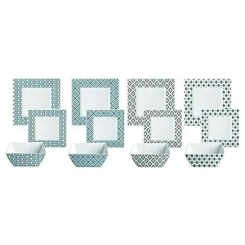Carre Malta 12-Piece Melamine Tableware Set – 15938868 1