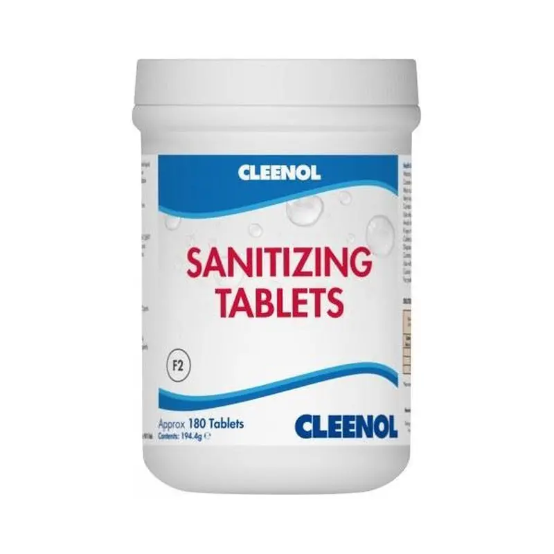Cleenol Water Sanitising Tablets – 180-Count Tub For Rvs, Campers & Caravans 1