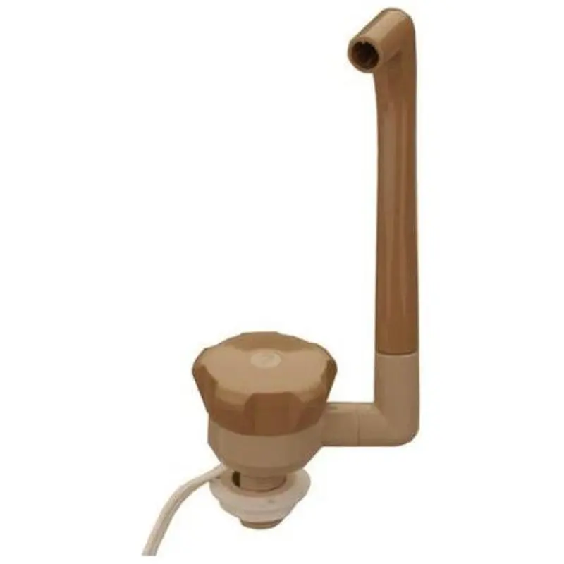Comet Novo Single-Lever Tap – Beige Two-Tone Design With Rotating Spout And Microswitch For Campervans 1