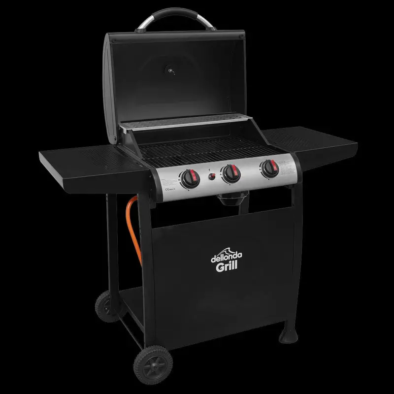 Dellonda Compact 3-Burner Gas Bbq Grill 1