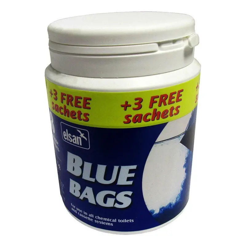 Elsan Blue Toilet Waste Bags – 18 Sachets + 3 Bonus Refills For Odour Control 1