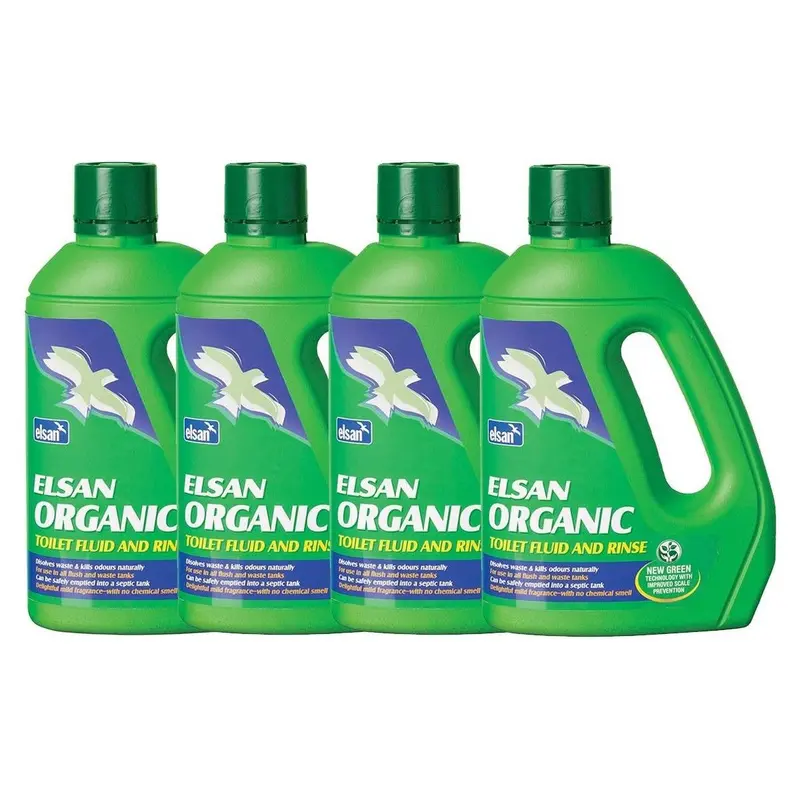 Elsan Organic Toilet Fluid – 2-Litre ×4 Bottles 1
