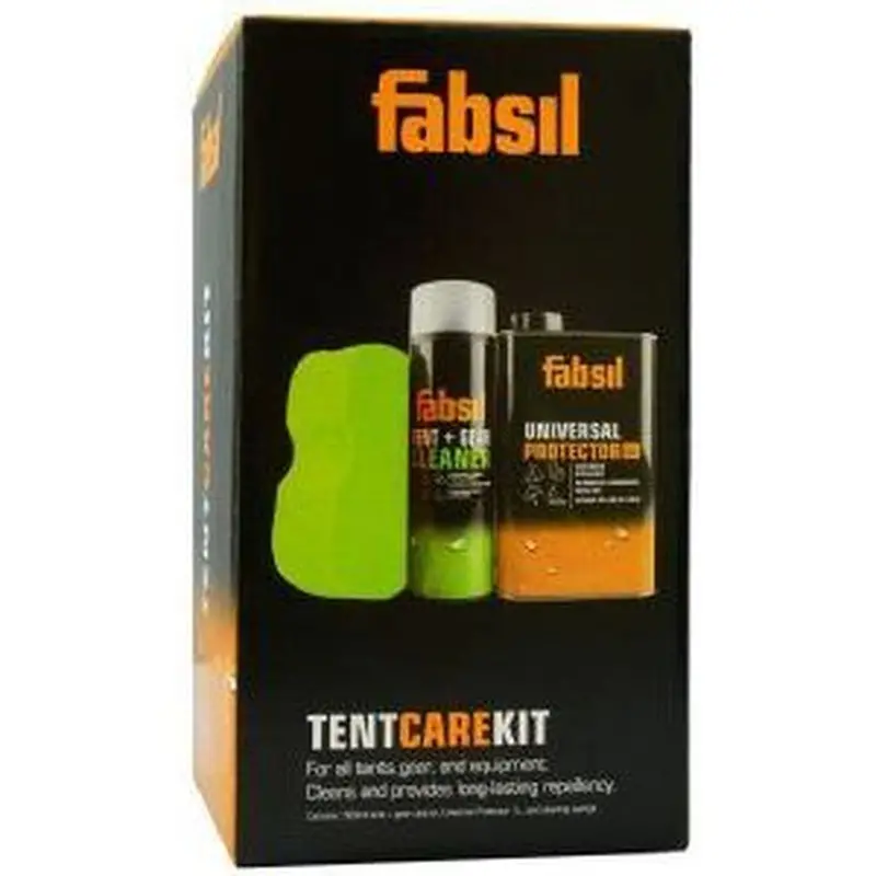 Fabsil Tent & Gear Care Kit – Waterproofing Spray + Deep-Clean Solution (Grfab56) 1