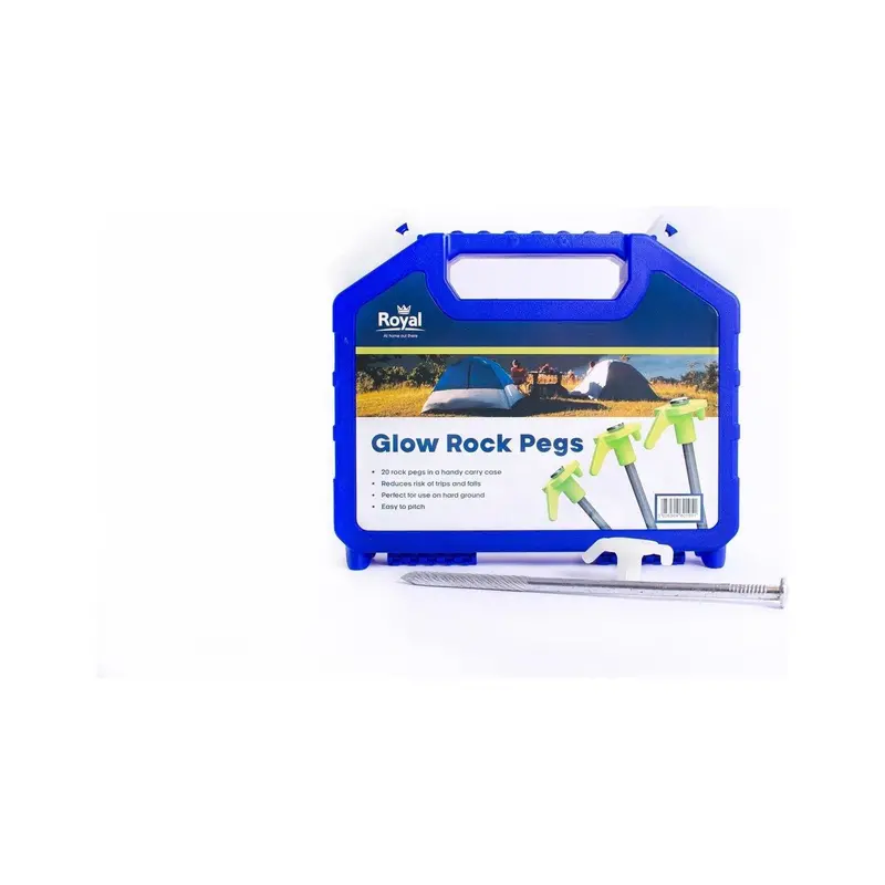 Glow-In-The-Dark Rock Pegs For Awnings And Tents 1
