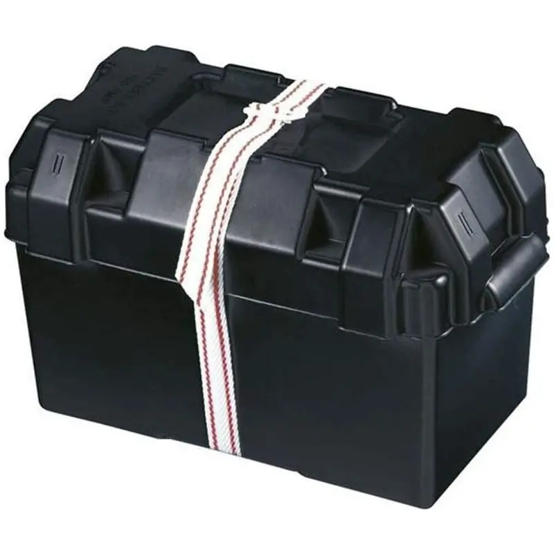 Heavy-Duty Strapped Battery Box For Camping, Caravanning & Marine Use 1