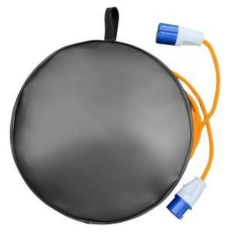 Htd Charcoal Faux Leather Cable Organizer Bag Qq016174C 1