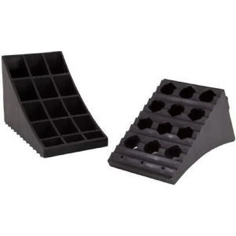 Htd Dual Wheel Chocks – Heavy-Duty Rubber Trailer Stabilisers (Qq007312A) 1
