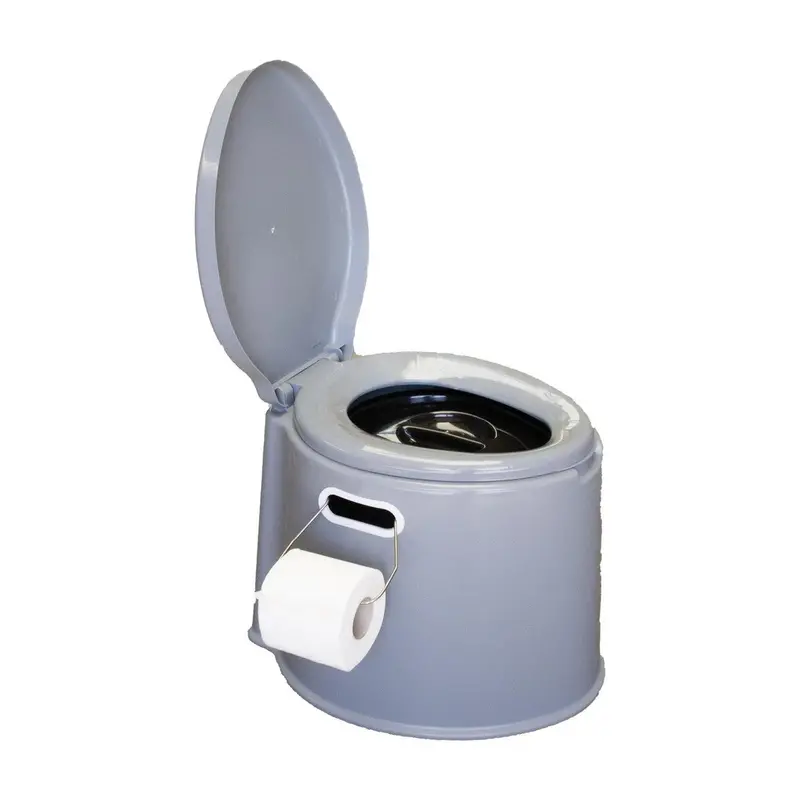Lightweight Portable Camping Toilet – 5L Festive & Caravan-Friendly Carry Bucket With Seat 1