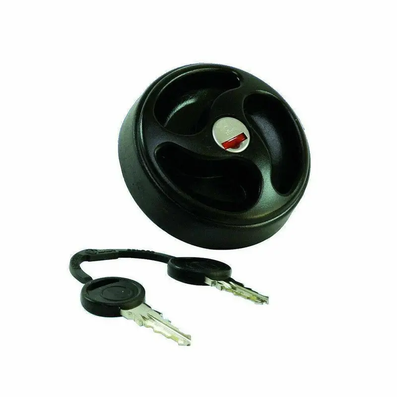 Lockable Black Water Tank Filler Cap With Keys – Es2150 For Caravans And Motorhomes 1