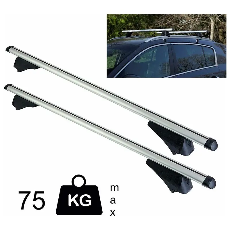 Locking Crossbar Roof Rack – 1.35M Load Bar For Flush Rails (90Kg Capacity) 1
