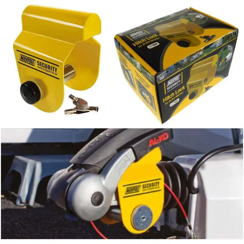 Maypole Mp956 Alko-Compatible Hitch Lock For Caravans – Insurance Approved 1