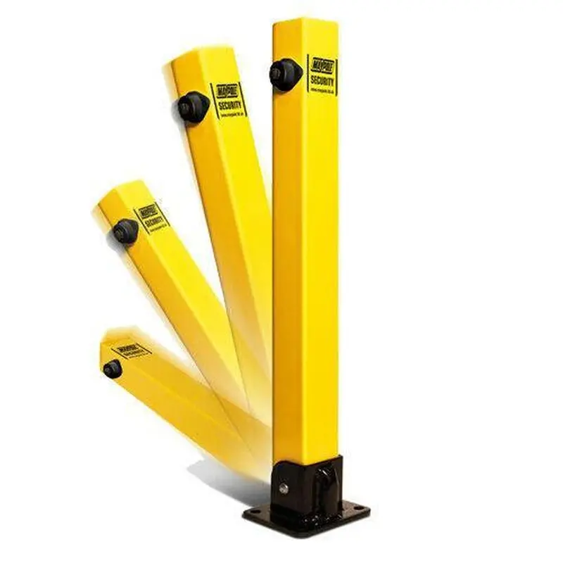 Maypole Square Fold-Down Security Parking Post With Locking Mechanism 1