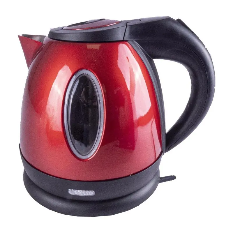 Metallic Red Compact Cordless Kettle – 1.2L, 750W, Rv-Friendly Design 1