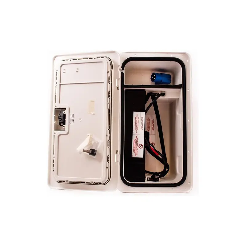 Nbbs Caravan Battery Box & Door System – Modern Replacement Kit With Secure Access 1