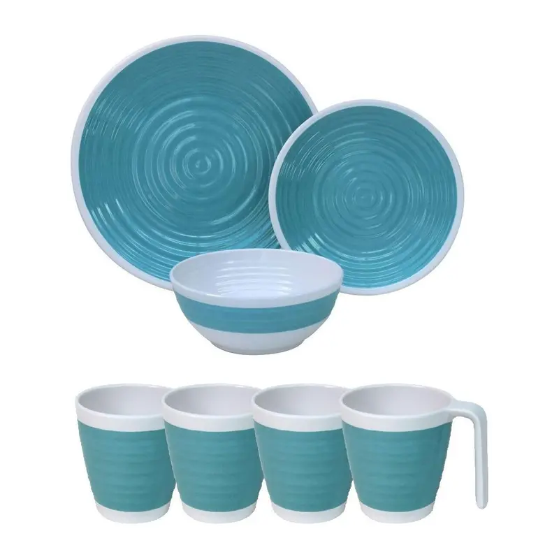 Outdoor Revolution 12-Piece Durable Melamine Dinnerware Set 1