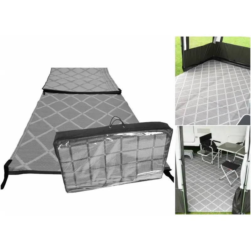 Paradise Moroccan-Style Luxury Awning Carpet – 2.5 X 2.5M Grey 1