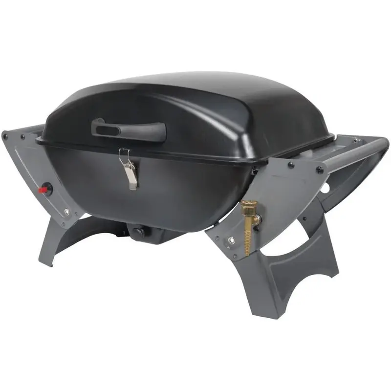 Portable Folding Gas Bbq Trolley – Tabletop Barbecue Combo With Carry Handle 1