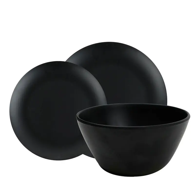 Premium 12-Piece Melamine Dinnerware Set For Caravans & Motorhomes 1