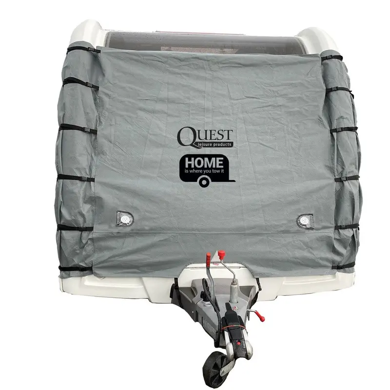 Quest ‘Home Is Where You Tow It’ Premium Breathable Caravan Towing Cover 1