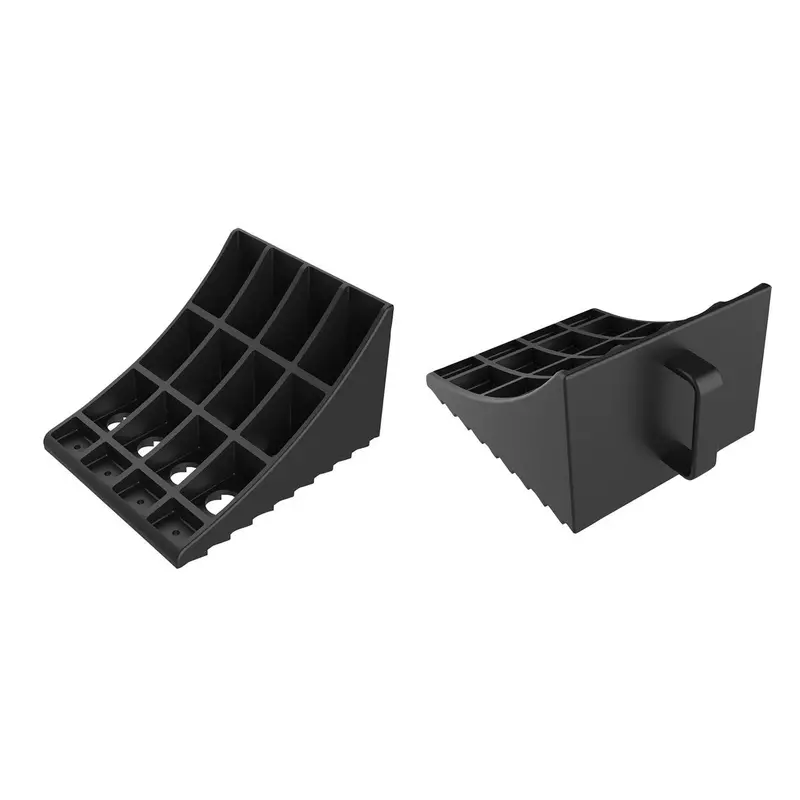 Quest Pair Of Rubber Wheel Chocks For Caravans And Campers 1