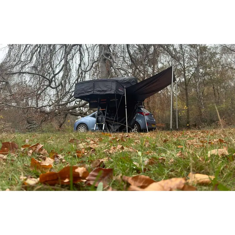 Roofbunk Explorer Xl Soft Shell Roof Tent With Integrated Canopy, Awning & Windbreak 1