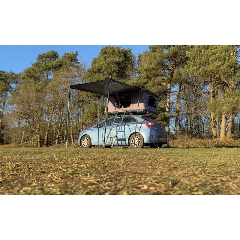 Roofbunk Roamer Hard Shell Roof Tent With Side Canopy Awning 1