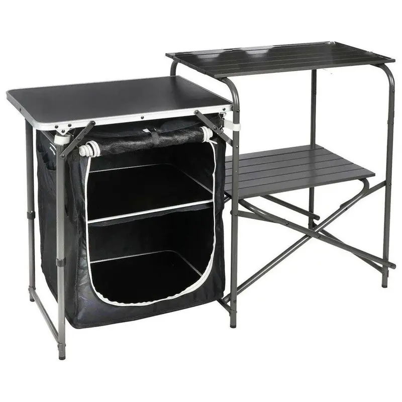 Royal Aluminum Kitchen Larder Stand – Modular Camping Prep Station With Shelving 1