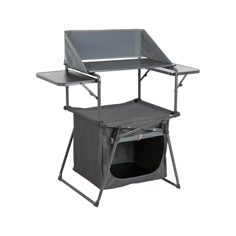 Royal Camping Kitchen Stand – Includes Windshield & Integrated Storage, Quick-Setup Frame 1