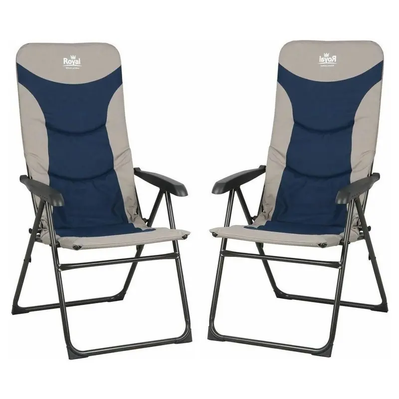 Royal Colonel Camping Chairs – Pair Of Durable High-Back Seats 1