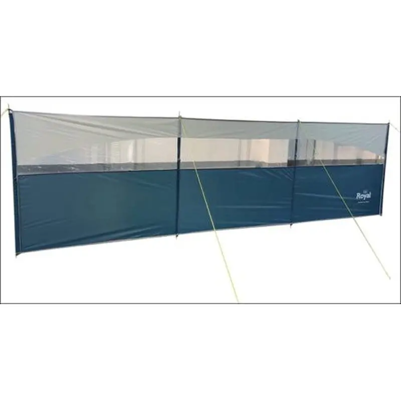 Royal Windbreak With Steel Poles & Clear View Panels – 3-Section Beach & Camping Shelter 1