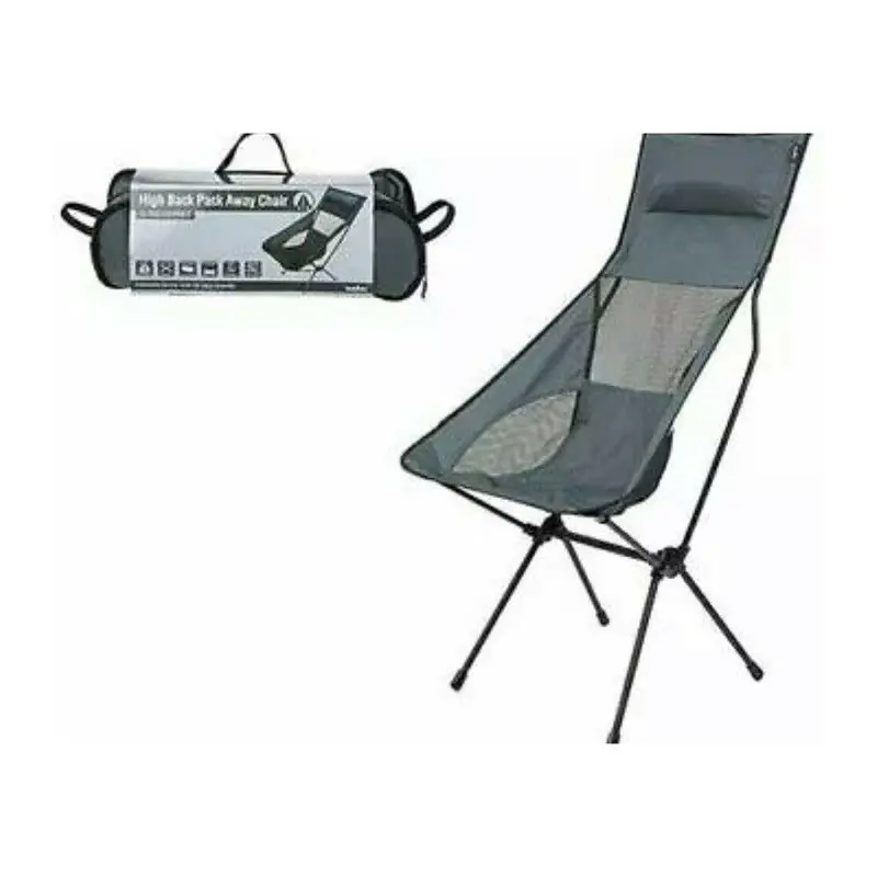 Summit Folding Grey Camping Chair – Lightweight, Compact & Easy To Carry 1