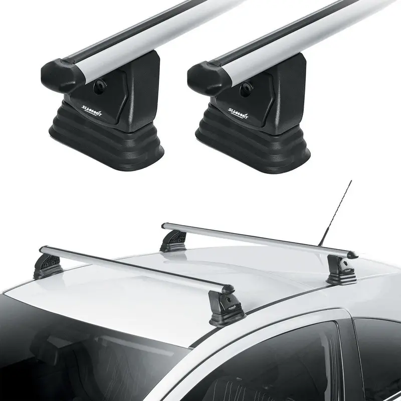 Summit Sup-A203 Extended-Length Aluminium Roof Bars – Ideal For Kayaks & Bikes, Lockable Set Of 2 1
