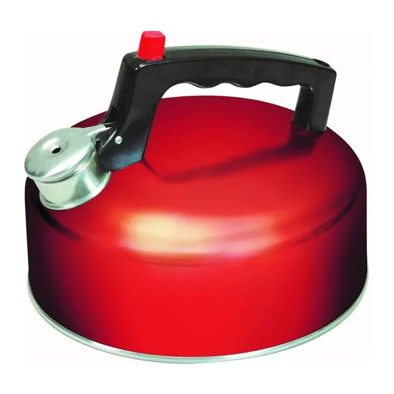 Sunncamp 2-Litre Stainless Steel Whistling Kettle – Red 1