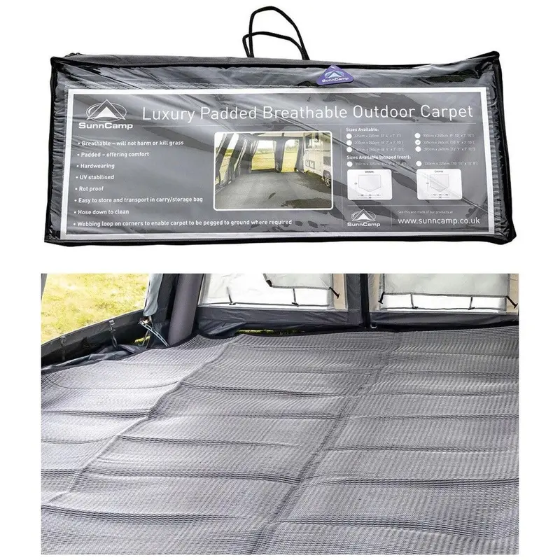 Sunncamp Swift/Dash 220 Luxury Padded Awning Carpet – 220 Cm × 240 Cm 1