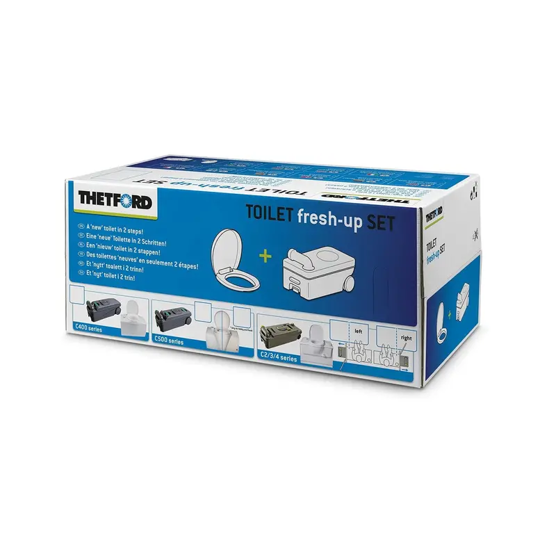 Thetford C234 Left-Hand Toilet Fresh-Up Kit With Deodorising Cartridges 1