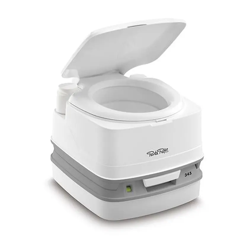 Thetford Porta Potti Qube 345 – Compact White Chemical Toilet For Campers 1