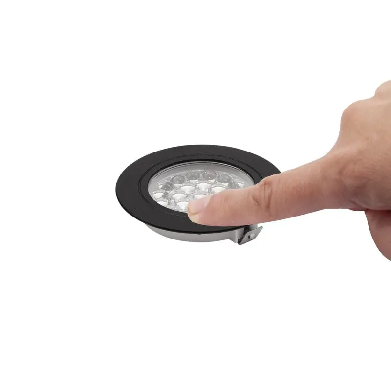 Vechline Corvus Mini 2W Touch-Controlled Downlight – Sleek Black Finish – Cl-7810B Touch 1