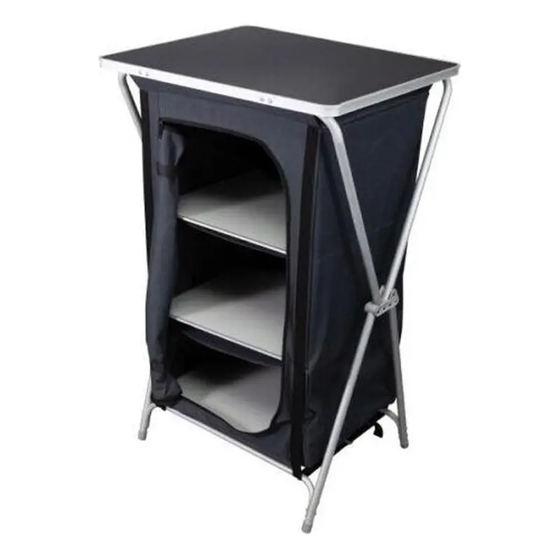 Via Mondo Quick-System Folding Awning Tent With 3-Tier Camping Cupboard 1