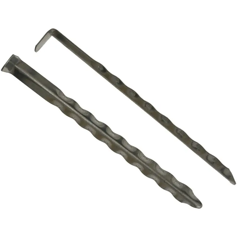 W4 Rippled Angled Tent Peg – 8-Inch, High-Grip Design (37696) 1
