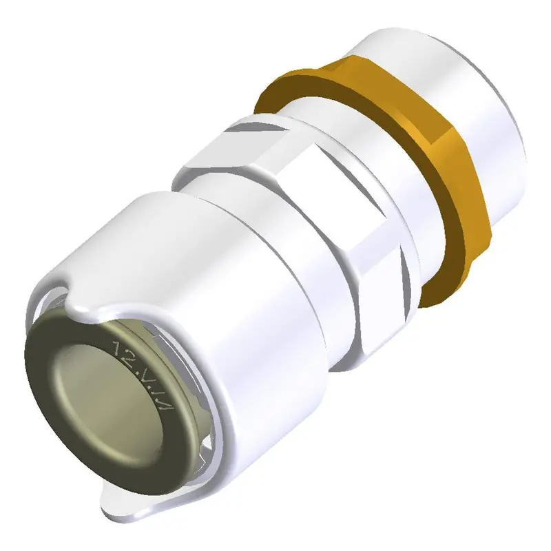 Whale 1/2" Bsp Bulkhead Connector – 12Mm, Rv Plumbing Seal 1